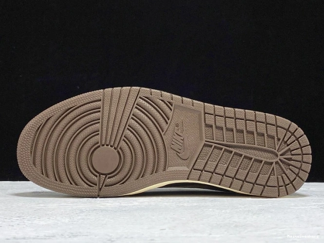 MaikeSneakers OG x Mocha Travis Low Dark 1 Air Scott Jordan CQ4277-001 SP 0630